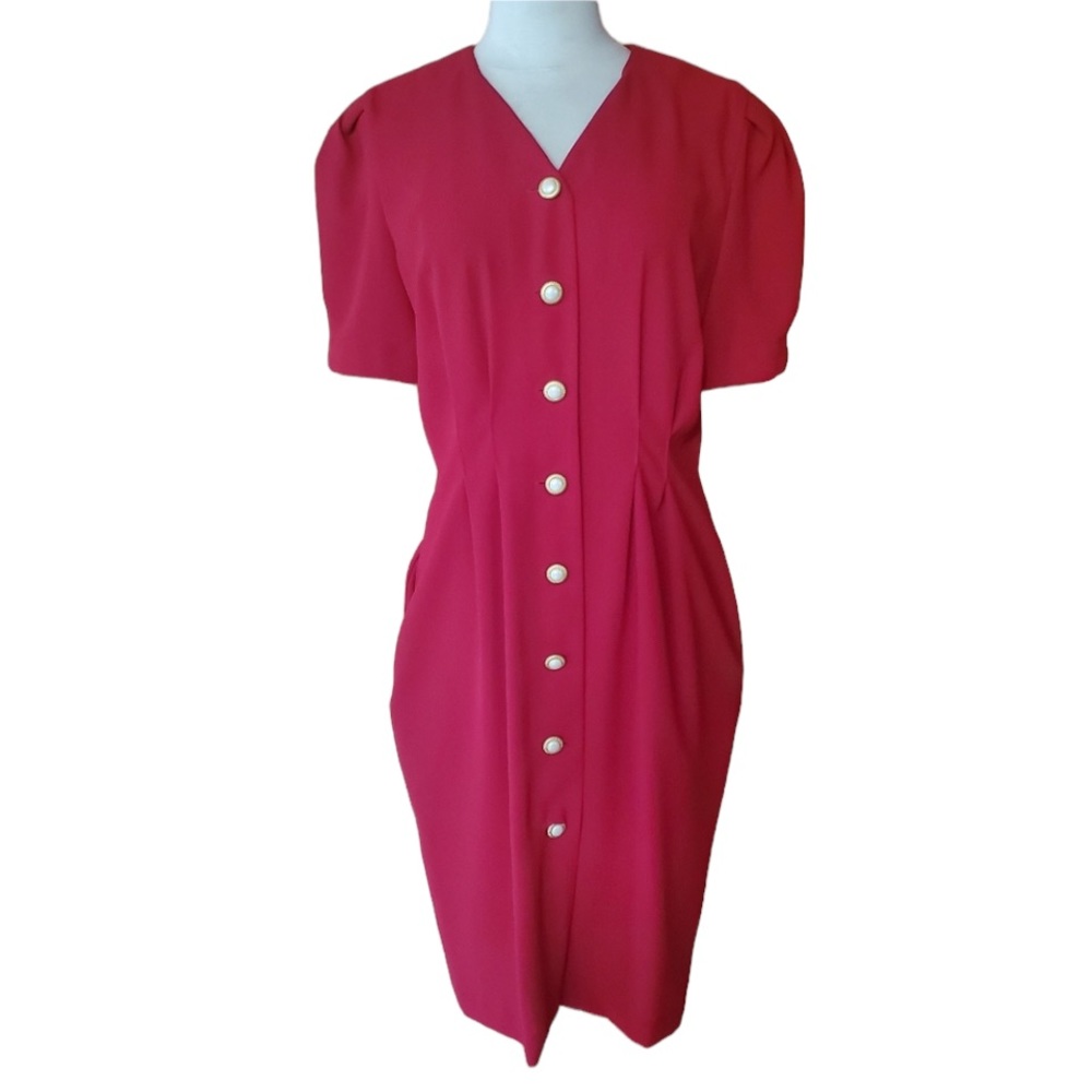 Vintage Chaus Red Career Dress